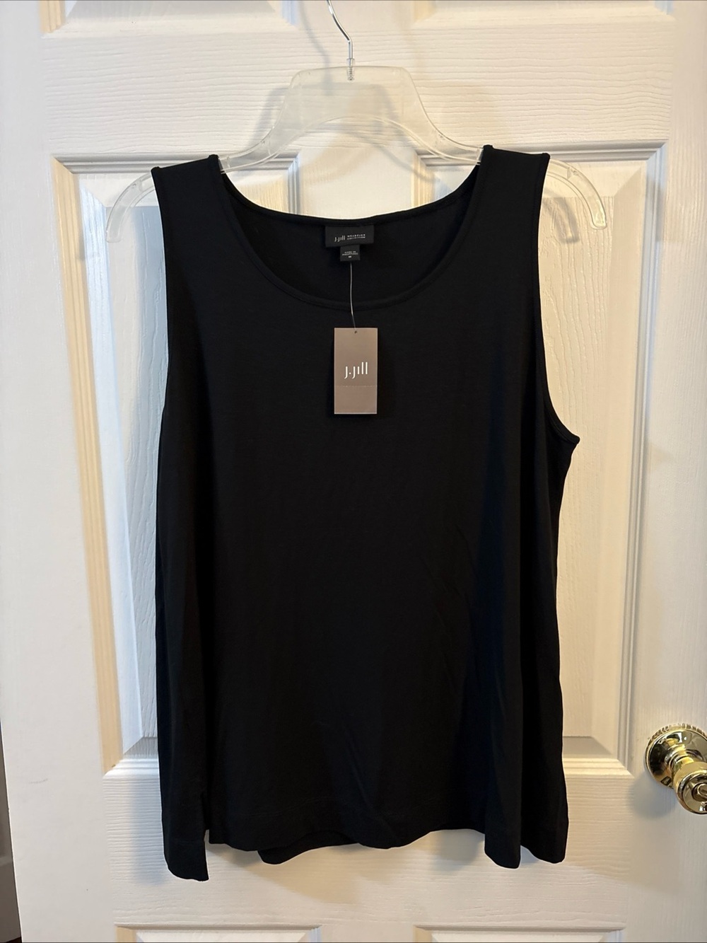 J. Jill Wearever Black Scoop Tank